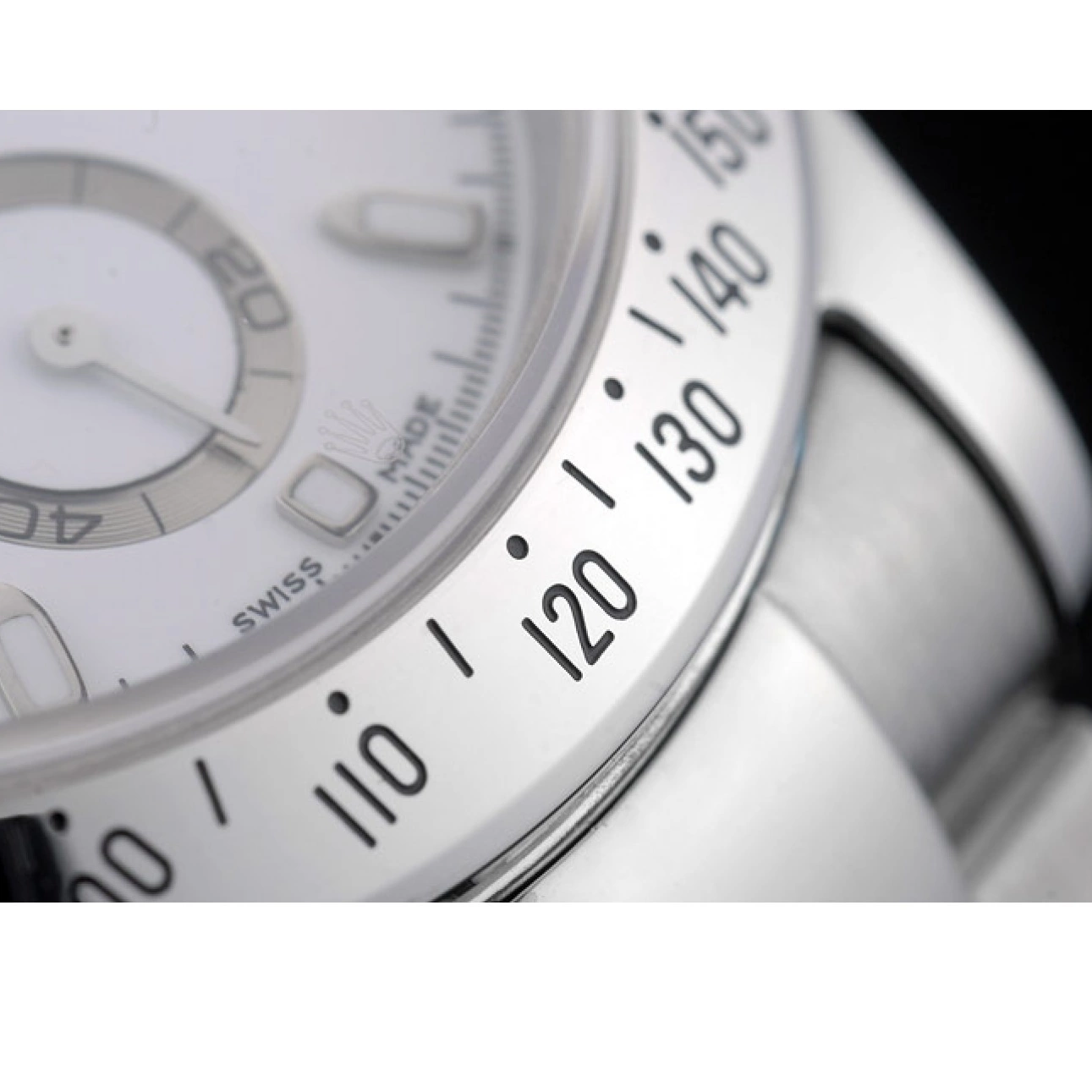 Rolex copies cheap 80297 Daytona Stainless Dial Steel Rolex Bracelet White Swiss 0610